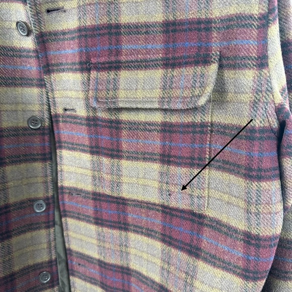 Pendleton Cashmere Wool Plaid Shirt Jacket Coat Men’s Medium (M) - Picture 13 of 16